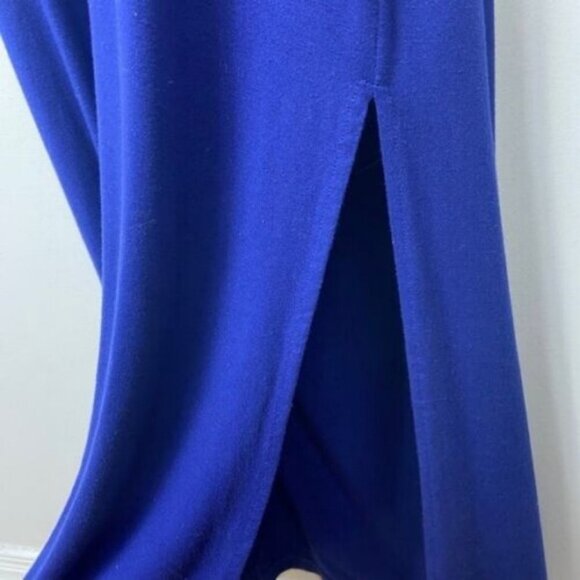 Revolve LNA Blue Maxi Dress Modal Open Back Slit‎ Whitley Size XS Short Sleeve - Picture 8 of 10